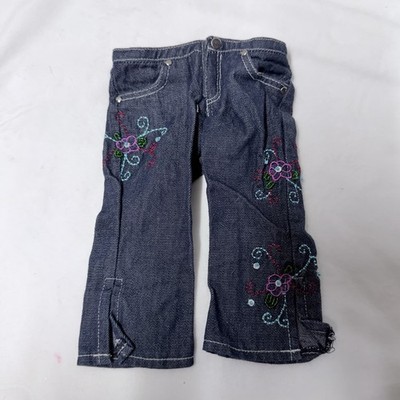 American Girl Doll Ready For Fun Jeans 2004 Very Fancy Excellent Embroidered!!