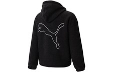 PUMA FW22 Back Logo Print Fleece Zip Hoodie Jacket