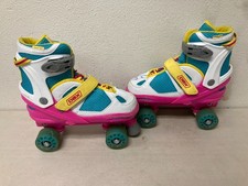 DBX Express Girls Adjustable Quad Skates Fluorescent
