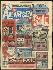 1976 PAY 'N PAK ELECTRIC & PLUMBING NEWSPAPER SUPPLEMENT INSERT ADVERTISEMENT