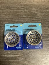 PLUMB PAK PP820-30 SINK BASKET STRAINER 1-1/2" WITH POST CHROME PLATED 2 NOS