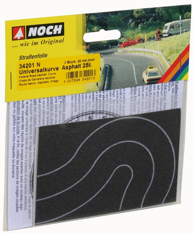 NOCH 34201 - N Federal Street Universal Curve, Asphalt, 2 Piece, Per 4 CM Wide-