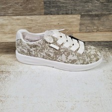 Hey Dude Karina Duo Classic Womens Shoes Sz 7 Snow White Camo Slip On Sneakers
