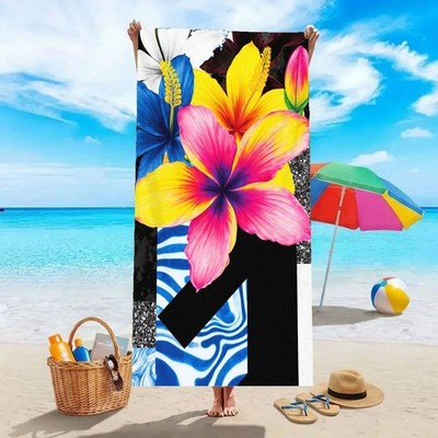 100% Cotton Beach Towels Large Size Towel Quick Drying Soft Bath Towel Sand Free