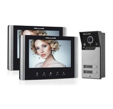 WOLILIWO 7" Ring Video Doorbell with IR Night Vision Support, 1 Camera/2 Monitor