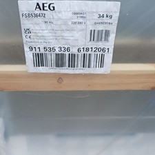AEG FSB53647Z Integrated Built-In Dishwasher, Silver, 220-240V