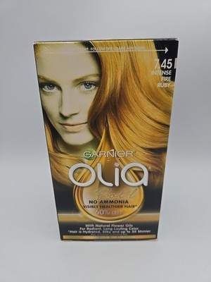 GARNIER OLIA 7.45 INTENSE FIRE RUBY Permanent Hair Color