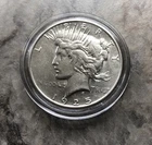 1925-S SILVER PEACE DOLLAR IN STUNNING AU CONDITION!!