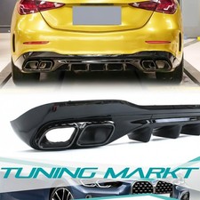 Heckdiffusor Auspuff schwarz für Mercedes-Benz C-Klasse W206 AMG Line 2022-2024 Heckdiffusor Auspuff schwarz für Mercedes-Benz C-Klasse W206 AMG Line 2022-2024