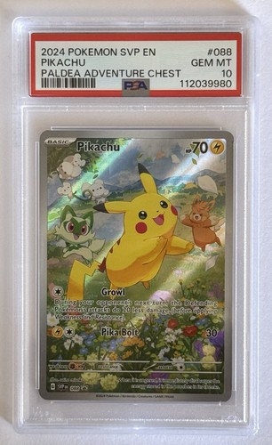 Pikachu graded PSA 10 for sale on eBay
