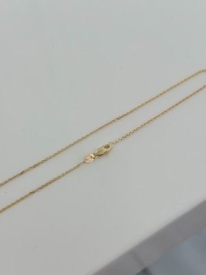 14K Massiv Gold Kabel Gliederkette 1,2 mm, Boston Link 16'' 18'' 20'' Halskette Karabiner