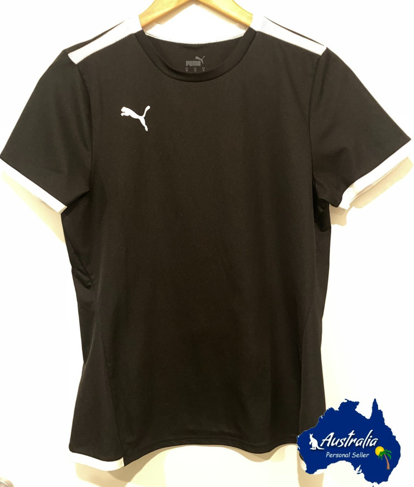 PUMA Dry Cell Ladies Black Running/Training Top With 12 on Back Size M Like New