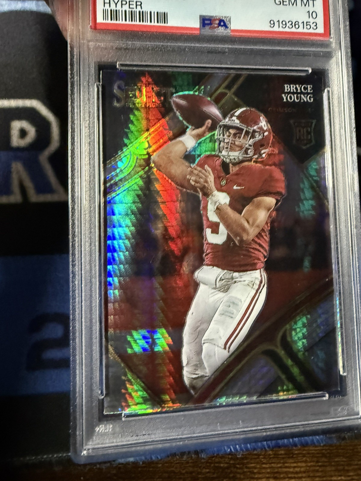 2023 Panini Select Draft Bryce Young #101 Hyper Prizm PSA 10 (RC) Pop 1