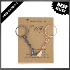 Matching Couple Keychain Pinky Promise Gift for Boyfriend Girlfriend Friendship