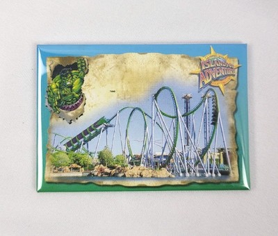 1 Universal Studios Islands of Adventure Incredible Hulk coaster Magnet 2000