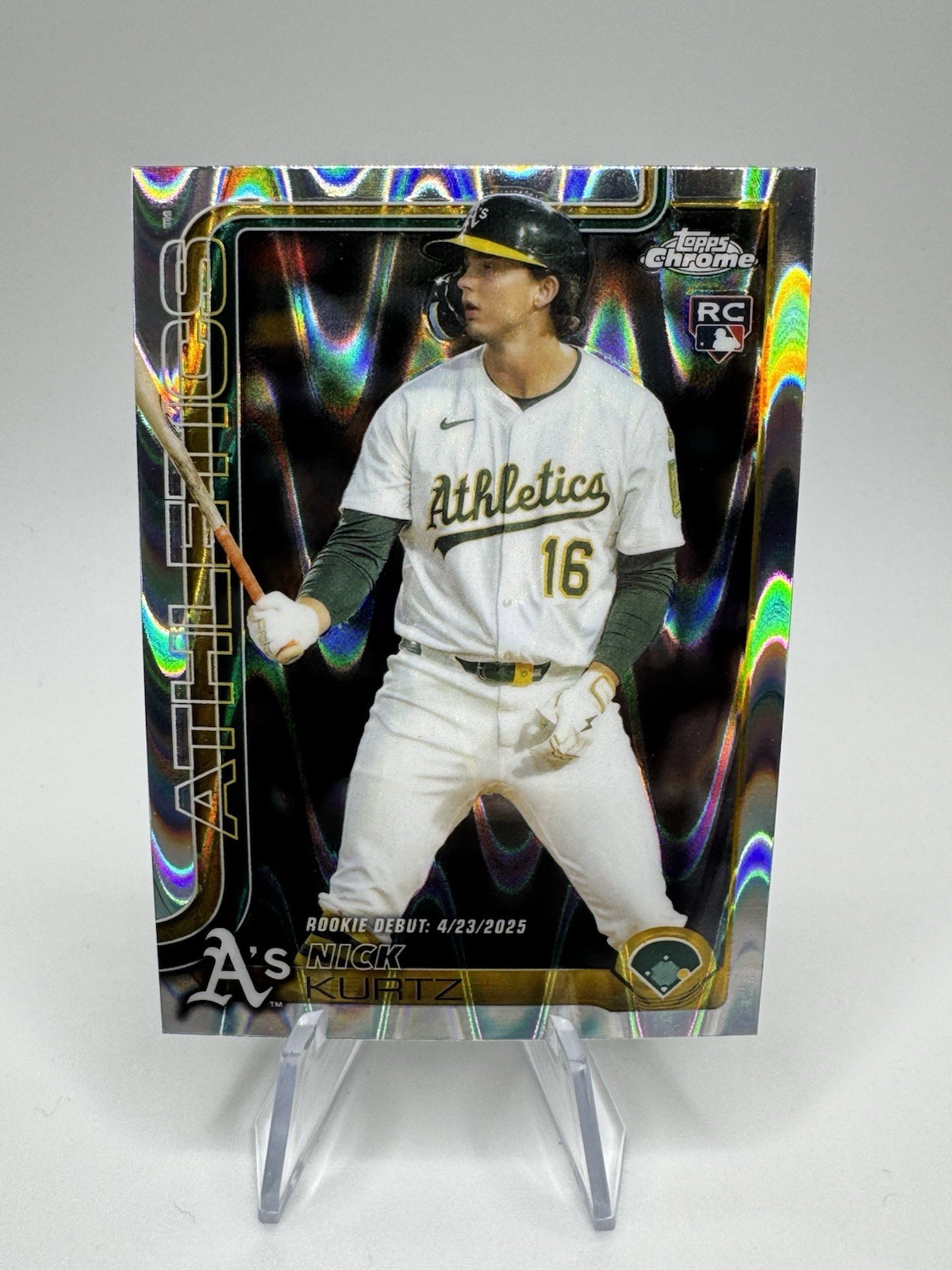 2025 Topps Chrome Update Series - Nick Kurtz #USC180 RayWave Refractor (RC)