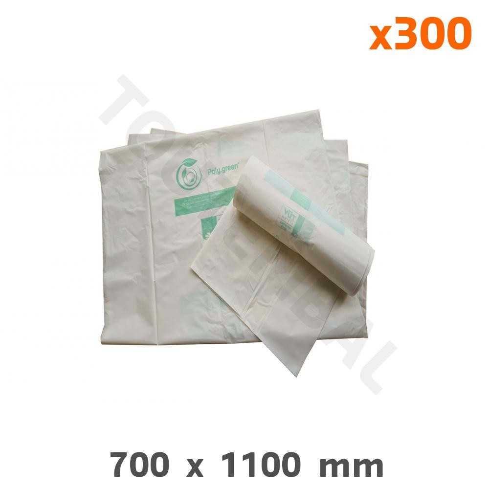 Sac poubelle biodégradable 110L en amidon de maïs pour compost