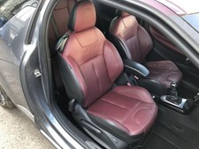 Sedile anteriore destro passeggero Citroen DS3 Sport Chic sedile in pelle rosso vino 