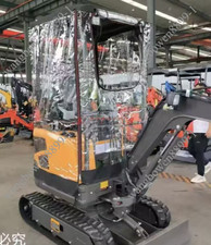 1pc Mini Excavator Car Cover Warm Awning Thickened Pvc Windproof For CAT 301.7