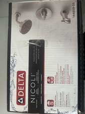 Delta Nicoli Tub  Shower Set Brushed Nickel MultiChoice 5 Spray Settings