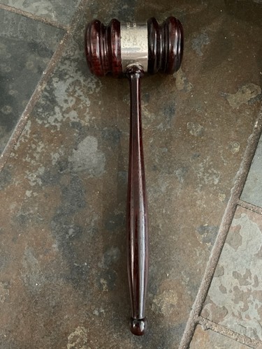 Wood Gavel 1969 James B Coulter