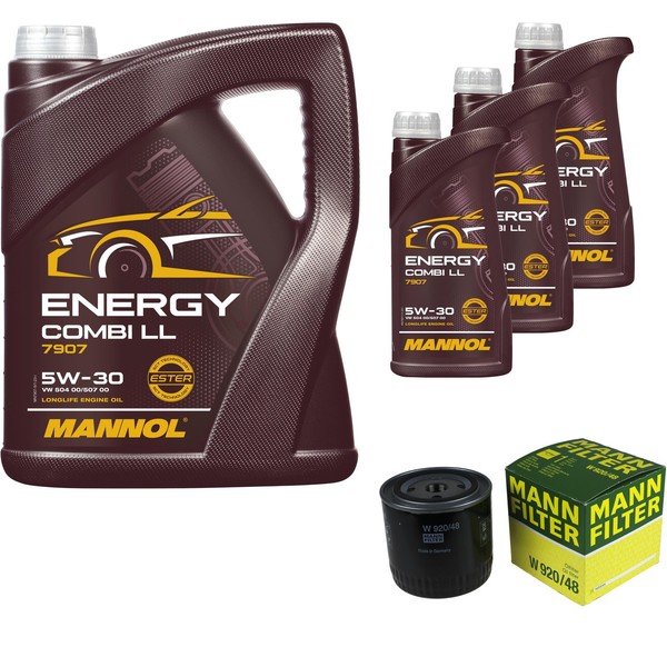 Mann Inspektionspaket Filterset 5L Mannol Energy 5W-30 FüR Nissan NP300 Navara-image