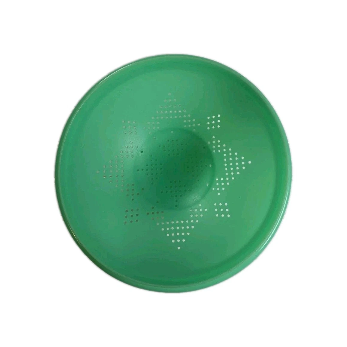 Vintage Tupperware Colander Strainer Jadeite Green Star Footed Bowl USA 339
