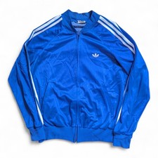 adidas ATP Tennis Germany Vintage Blue Jacket 70'S Tracksuit Jacket - M, RARE 