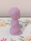 Vintage Fenton Art Glass Lavender Satin Girl Praying Figurine