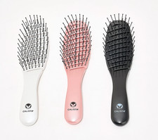 Calista Smoothie Brush Trio Detangling Wet Dry Hair Brushes 3 Colors NEW