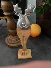 Holz - Figur ELCH mit Metallkopf