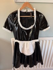 Ann Summers PVC Maid Dress Small 8 - 10