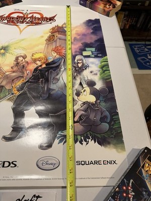 Kingdom Hearts Poster 358/2 Days OG Rare GameStop Square Enix