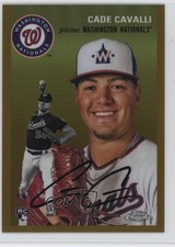 2023 Topps Chrome Platinum Anniversary Gold Refractor /50 Cade Cavalli #84 0in6