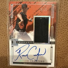 2024 Panini Impeccable Reggie Crawford /25 RPA Patch Auto On-Card Giants