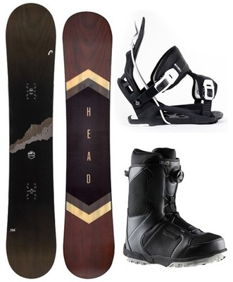 HEAD Transit 150 cm Men's Snowboard+Flow Bindings+BOA Boots NEW