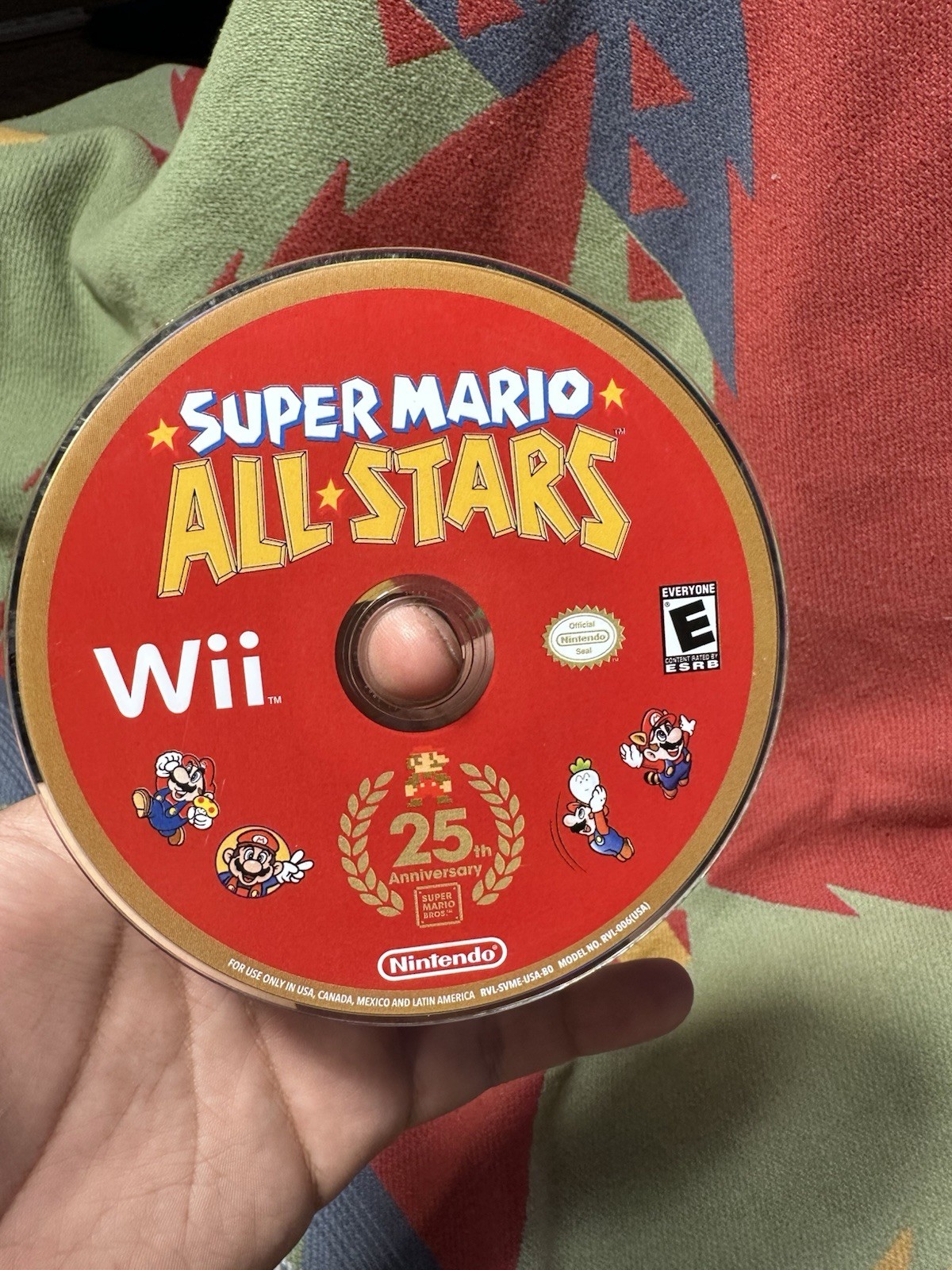 Super Mario All-Stars Limited Edition (Nintendo Wii, 2010) Disc Only Tested