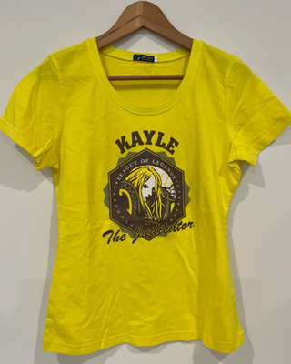 League of Legends Kayle The Judicator video game t shirt tee lol yellow