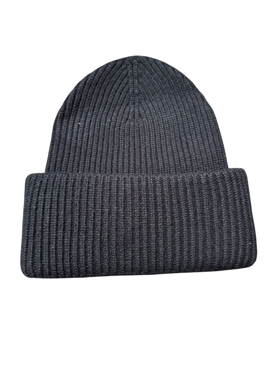 シャネルCCビーニー Authentic Chanel Navy Dark Blue Beanie Hat CC logo Brand New | eBay