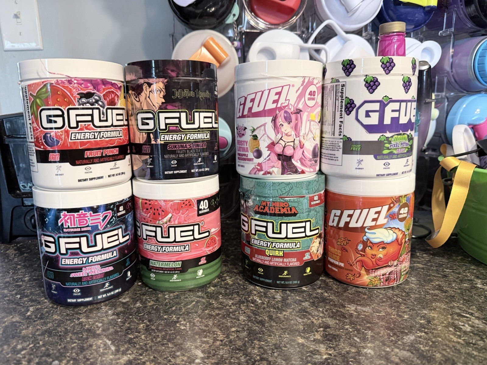 G FUEL Zero Sugar Energy Drink Mix Powder Tub with Caffeine 
