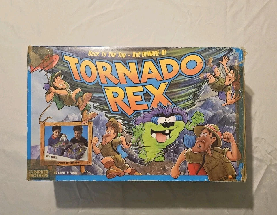 Gioco da tavolo vintage Tornado Rex Parker Brothers 1991 incompleto danneggiato LEGGI - Immagine 2 di 4