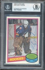Hardy Astrom Signed 1980-81 O-Pee-Chee Card #269 OPC Rockies BAS Slabbed Auto