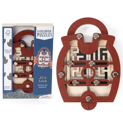 JC's Lock - Constantin Puzzle Holz Denkspiel von Recent Toys C5165