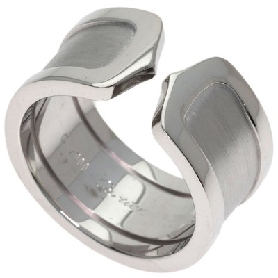 CARTIER C2 Ring LM # 53 Ring K18 Weißgold Damen [gebraucht]