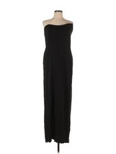 Women's Zara Long Black Strapless Dress Large