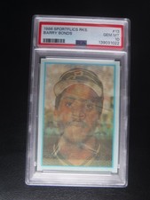 1986 Sportflics Baseball Rookie Card #13 Barry Bonds Pittsburgh Pirates. rookie card picture