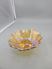 Indiana Carnival Glass Amber Lily Pons 7