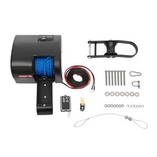 Electric Boat Winch 35 LBS Anchor Controller 30m Nylon Rope for 22 Inch Boat