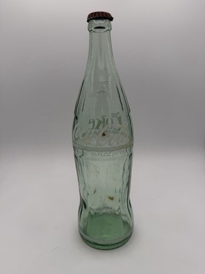 Vintage Green Coca-Cola Coke Large 26 oz Bottle