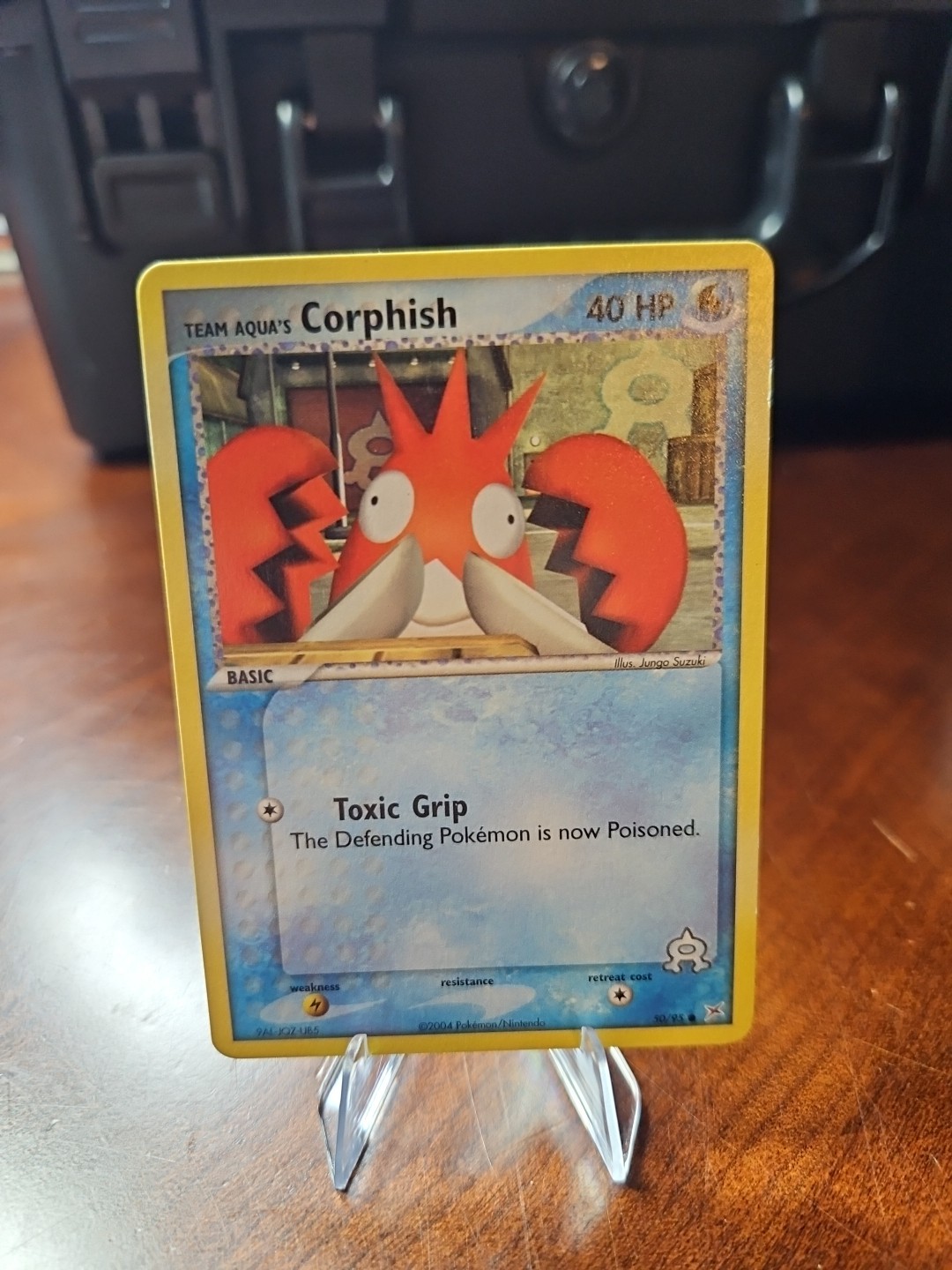 Pokemon Team Aqua's Corphish 50/95 Common EX Team Magma V Team Aqua NM
